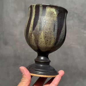Handmade ceramic Goblet. Wheel Thrown ceramic goblet.Wine goblet .Pottery goblet.Unique wine goblet.