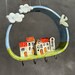 Handmade Tiny Village Key Ceramic Holder for Home, Wall Decoration ...