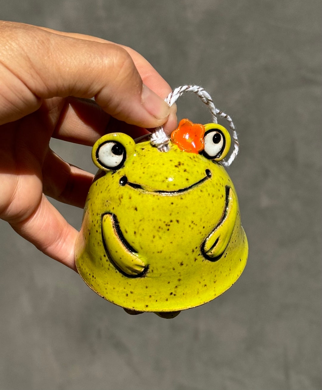 Handmade Ceramic Bell Animal Design.christmas Tree Ornament. Etsy UK