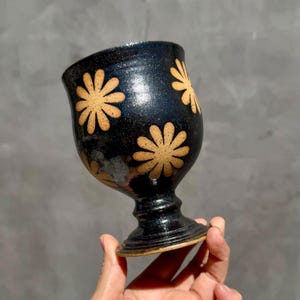 Handmade ceramic Goblet. Wheel Thrown ceramic goblet.Wine goblet .Pottery goblet.Unique wine goblet.#1