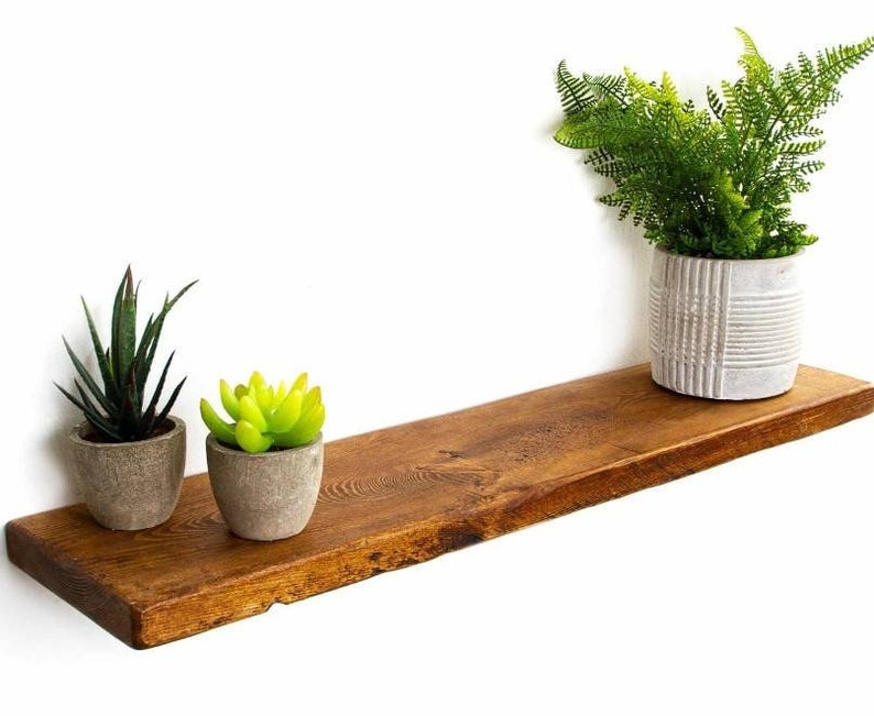 Floating Scaffold Board Rustic Shelf Wooden Handmade Shelves Etsy UK