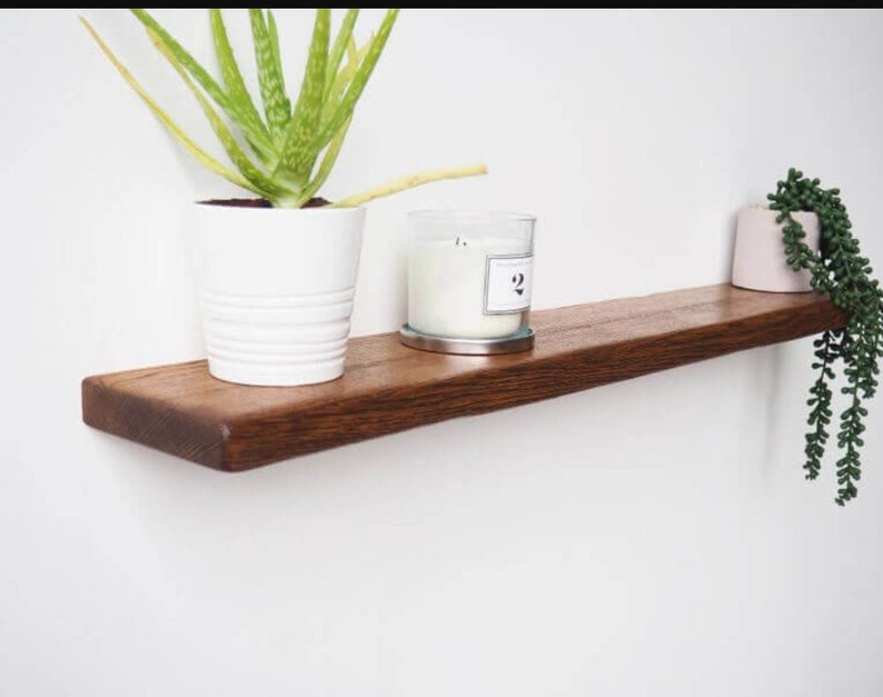 Floating Scaffold Board Rustic Shelf Wooden Handmade Shelves Etsy UK