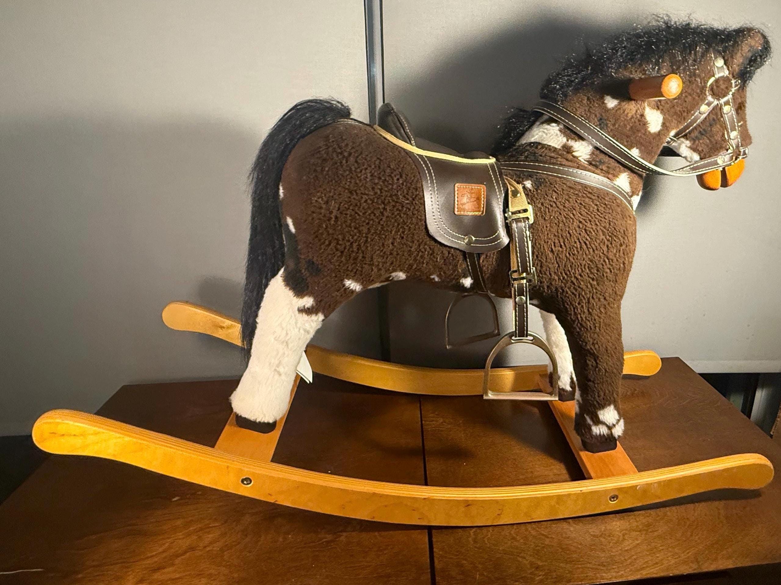 Rocking Horse  【馬の置物】 Vintage Metal Rocking Horse - Etsy