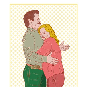 Parks and Recreation (Leslie & Ron) Print