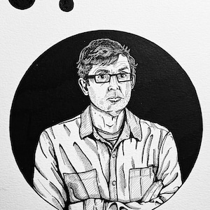 Louis Theroux Art Print