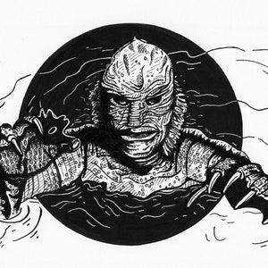Creature from the Black Lagoon Art Print