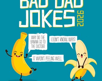Bad Dad Jokes 2026 7" x 7" Mini Wall Calendar