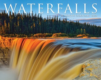 Waterfalls 2024 7" x 7" Mini Wall Calendar