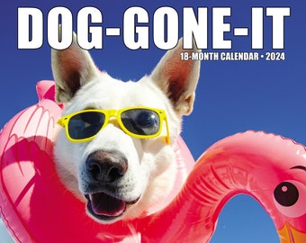 Dog-Gone-It 2024 12" x 12" Wall Calendar