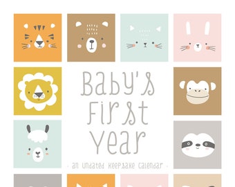 Baby's First Year Undated 12" x 12" Wall Calendar