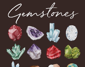 Gemstones 2024 12" x 12" Wall Calendar