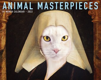 Animal Masterpieces 2023 12" x 12" Wall Calendar