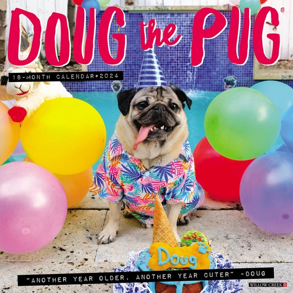 Pug Calendar Etsy