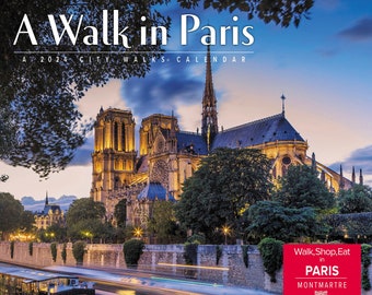A Walk in Paris 2024 12" x 12" Wall Calendar