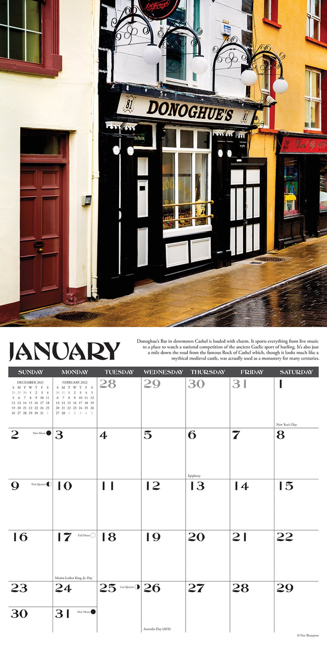 Irish Pubs 2022 Wall Calendar Etsy