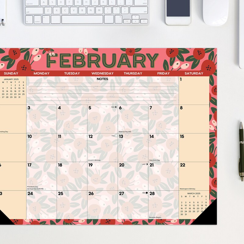 Desk Calendar 22x17 2025 Etsy