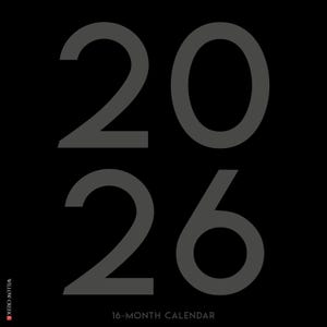 May include: A black calendar with the numbers "2026" in gray. The text "16-MONTH CALENDAR" is at the bottom. The Willow Creek logo is in the lower left corner.