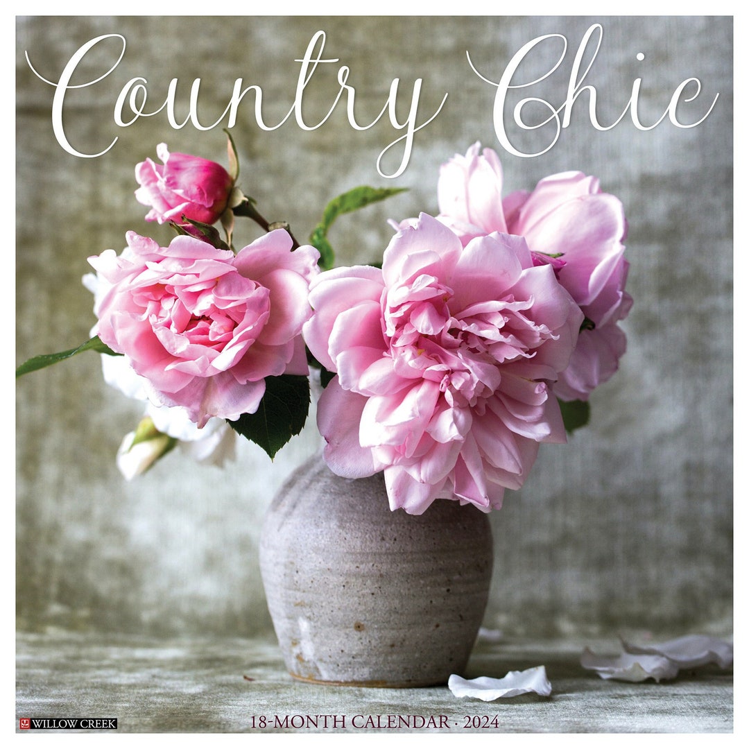 Country Chic 2024 12 X 12 Wall Calendar Etsy