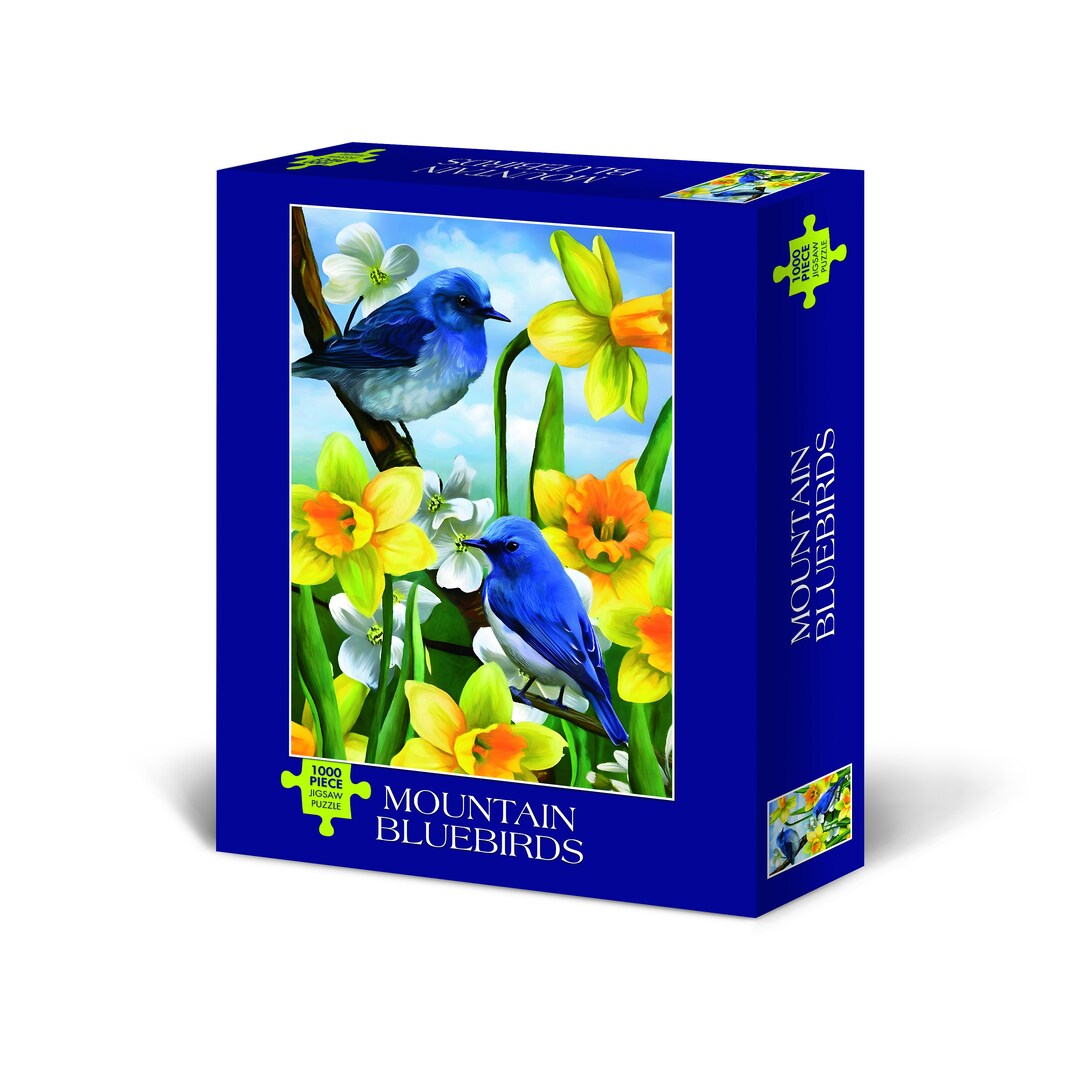 Mountain Bluebirds 1000-piece Puzzle - Etsy