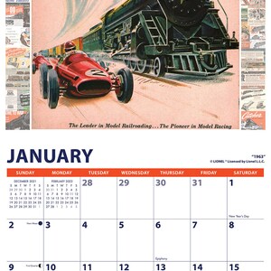 Lionel Trains 2022 Wall Calendar | Etsy