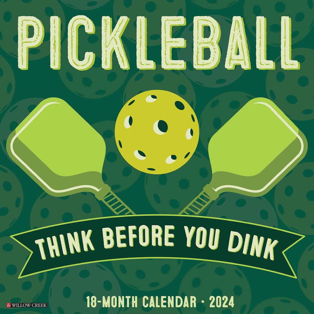 Pickleball 2024 12 X 12 Wall Calendar Etsy