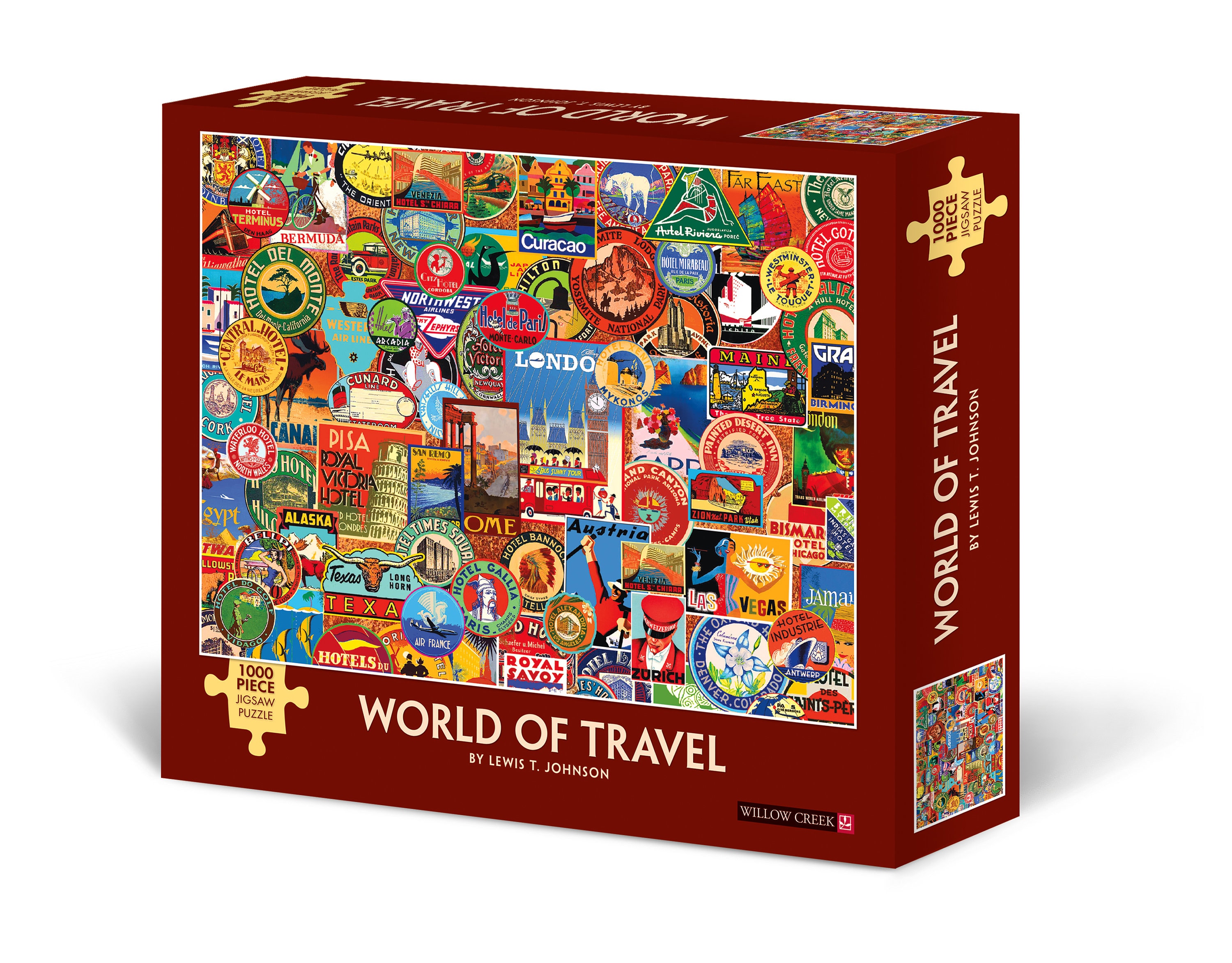 1000 piece puzzle travel posters