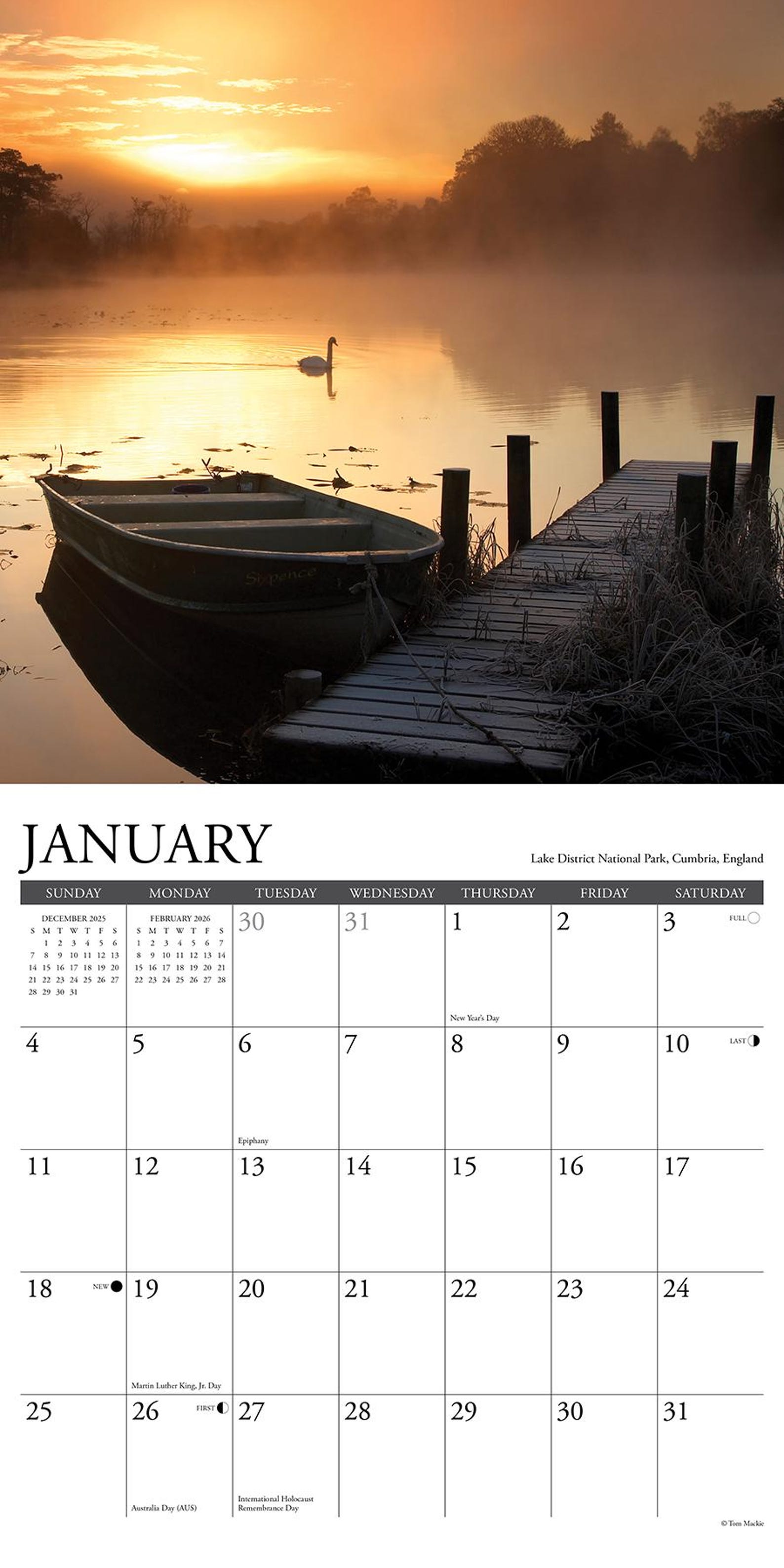 Sunrise, Sunset 2026 12" X 12" Wall Calendar Etsy
