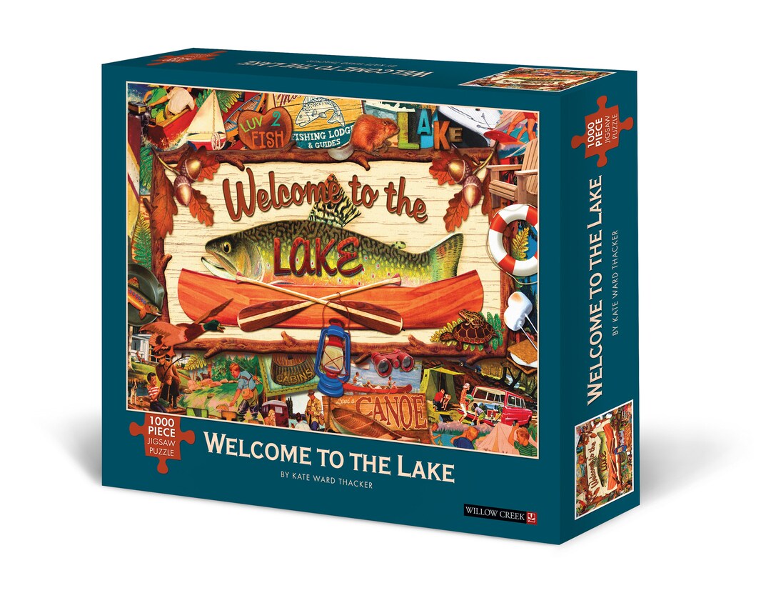 Welcome to the Lake 1000 Piece Jigsaw Puzzle by Artist Kate Ward ...
