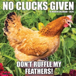 No Clucks Given 2026 12&quot; x 12&quot; Wall Calendar