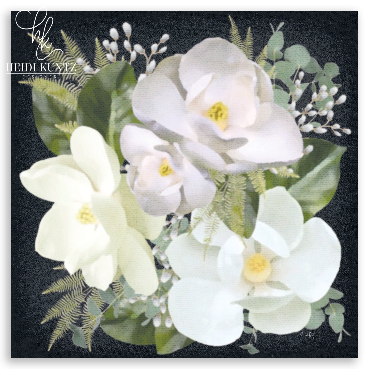 Magnolia Wall Decor Flower Art Floral Art Print Farmhouse Etsy