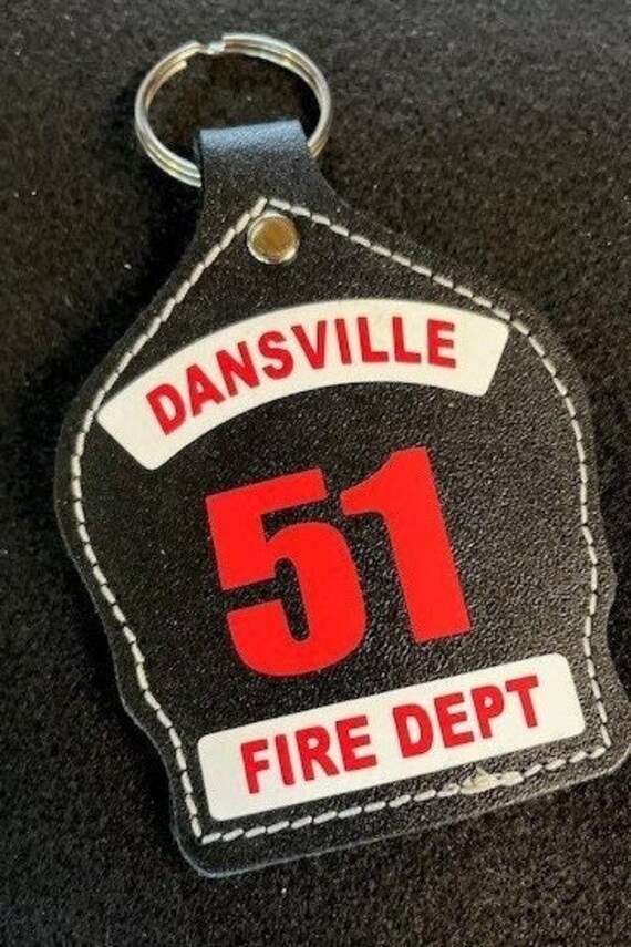2 Panel Firefighter Helmet Shield Keychain custom Etsy
