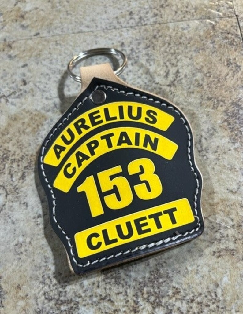 3 Panel Firefighter Helmet Shield Keychain 3 Panel custom Etsy