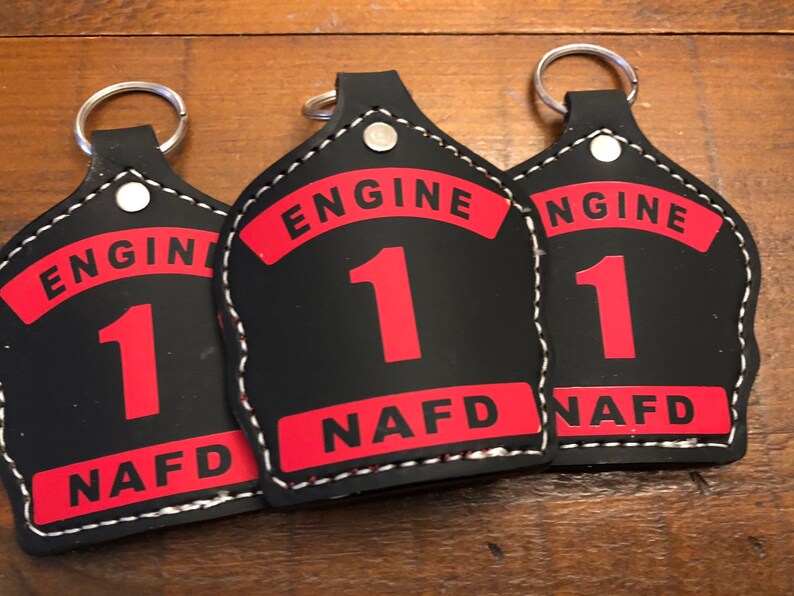 2 Panel Firefighter Helmet Shield Keychain custom Etsy