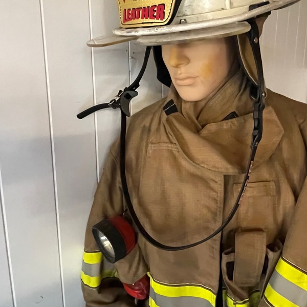 Custom Leather Chin Straps for Fire Helmets