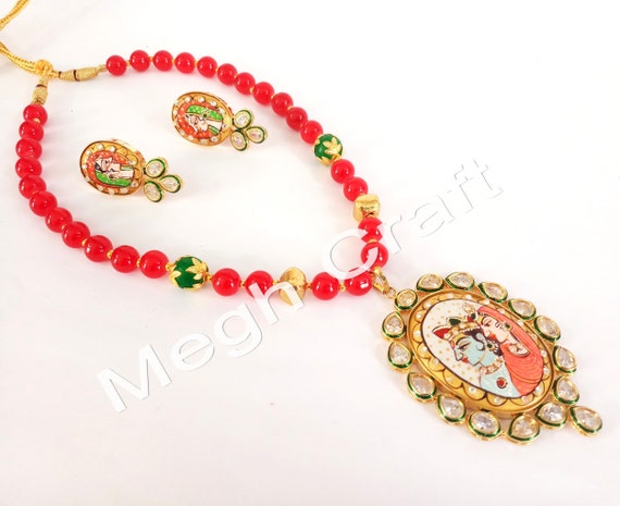 Radha krishna temple sale jewellery