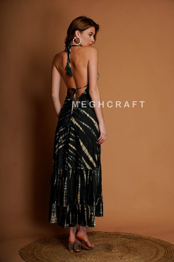 slim fit dress slacks Muri Cross-Halter Midi Dress