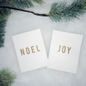 Tarjetas y sobres de Navidad de Noel & Joy (conjunto de 20)