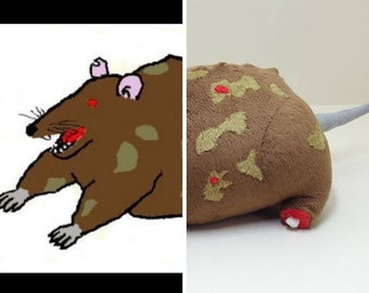 Escultura de peluche personalizada por encargo a partir de un dibujo o una imagen.