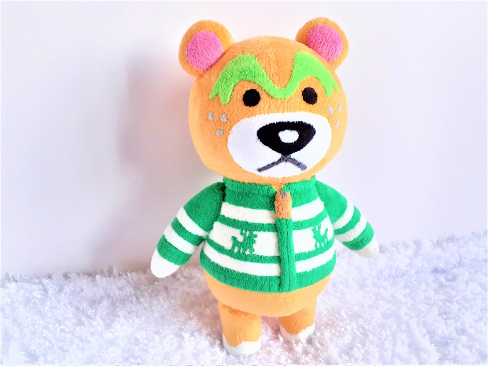 Nate the bear plush Animal crossing toy | Etsy