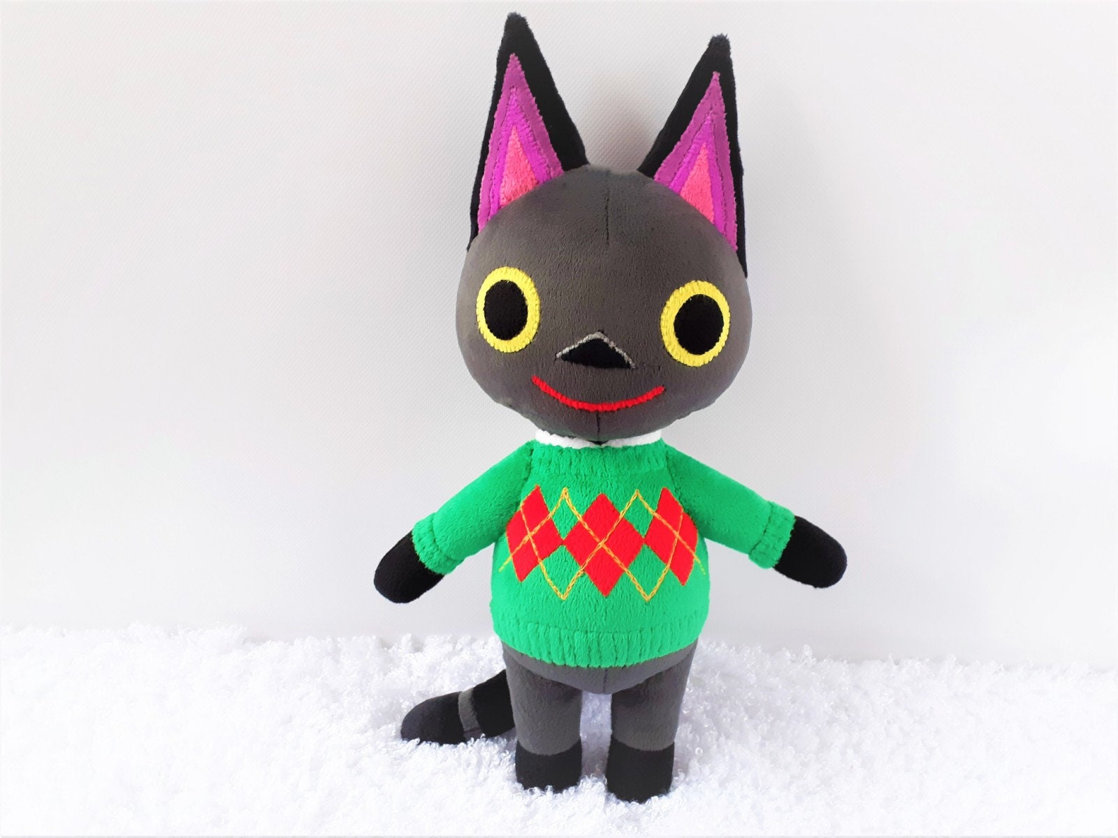 Kiki the cat plush Animal Crossing toy Size is about 35 cm