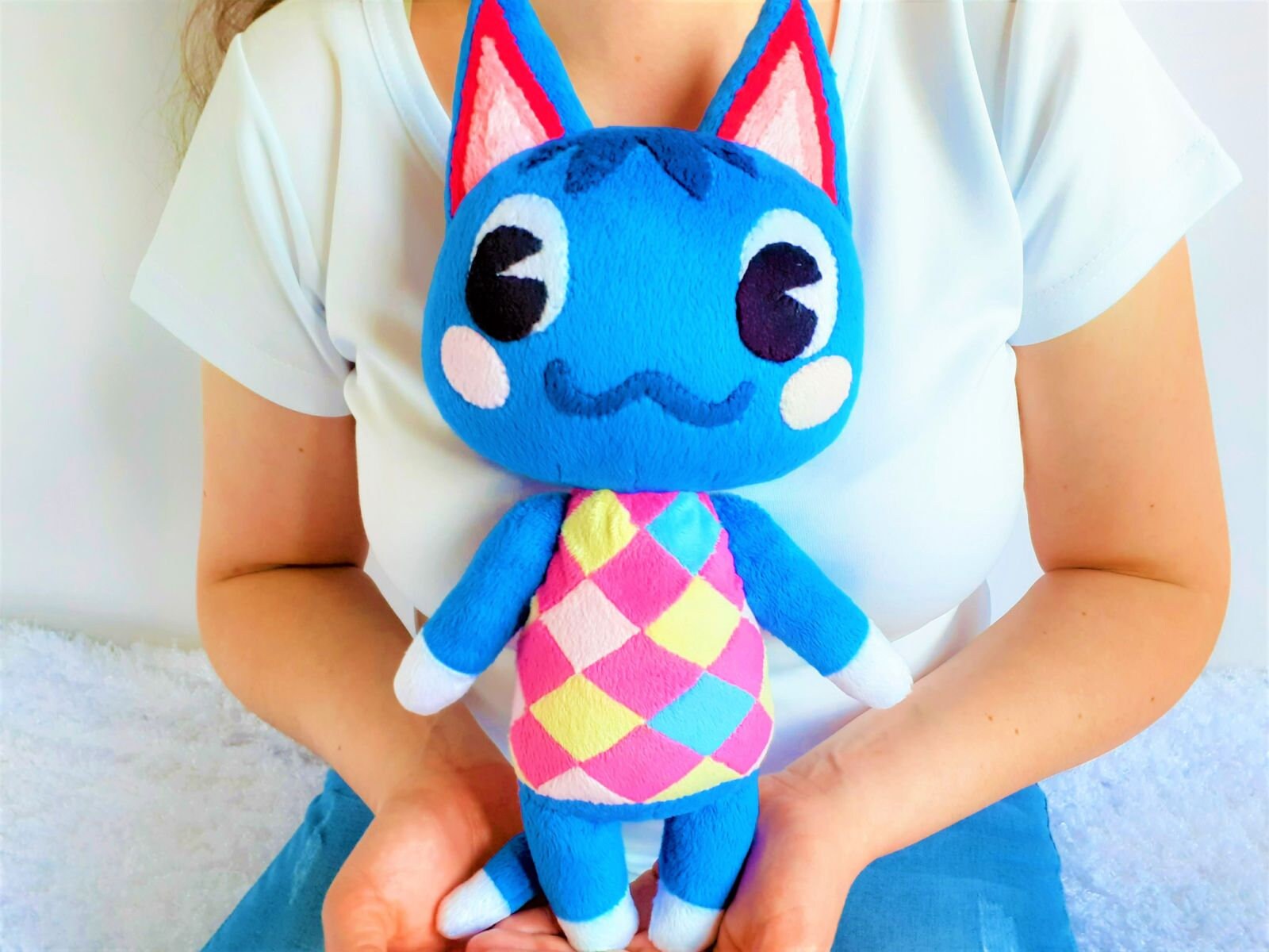 Rosie the cat plush Animal Crossing toy Size is about 35