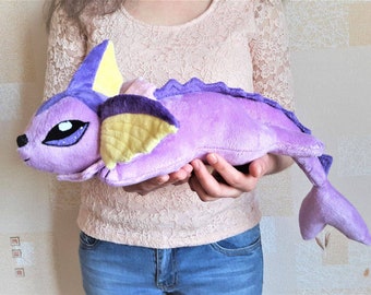 Peluche pokemon brillant vaporeon en peluche pierre d'eau pokemon bleu pokemon