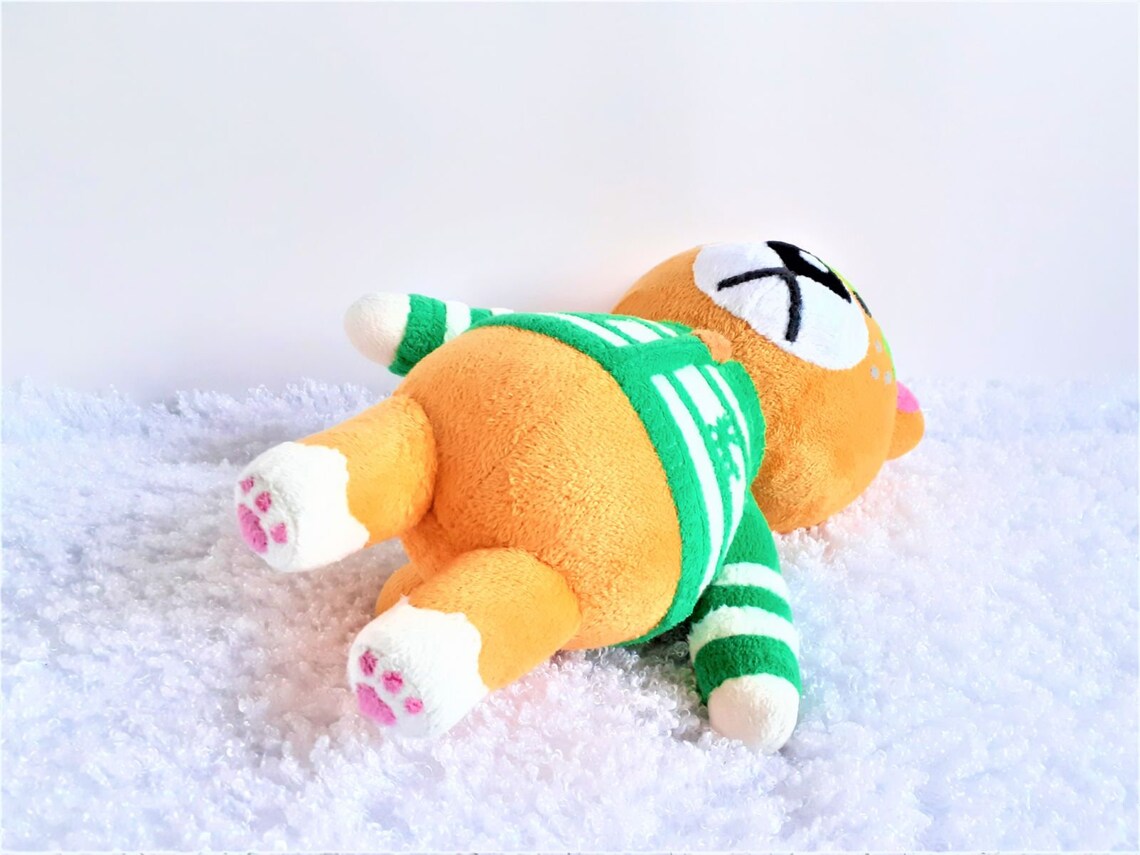 Nate the bear plush Animal crossing toy | Etsy