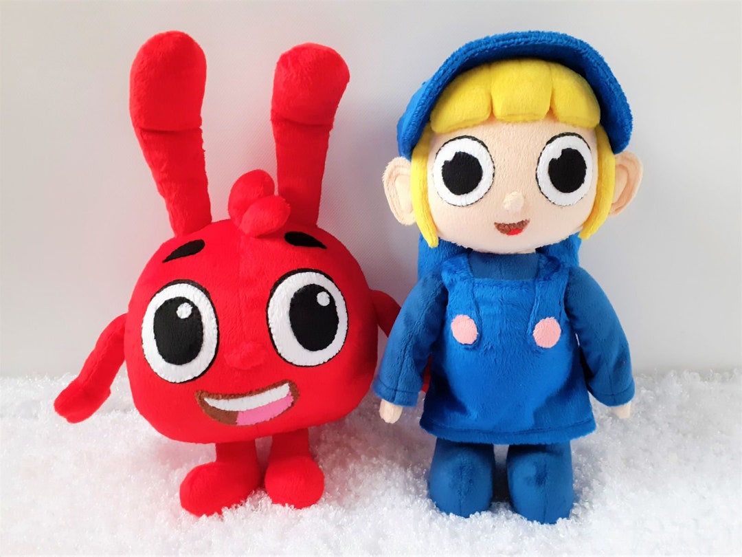 Morphle and Girl Plush Sculpture