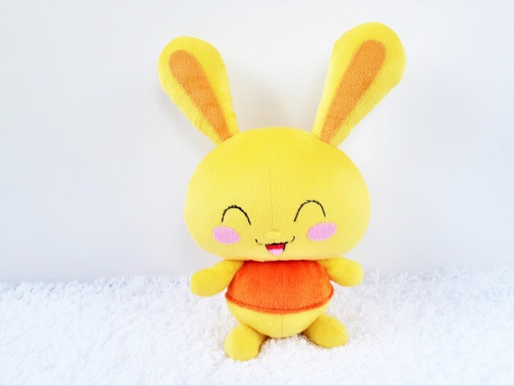 Peluche lapin jaune rembourrée prête à être expédiée -  Canada