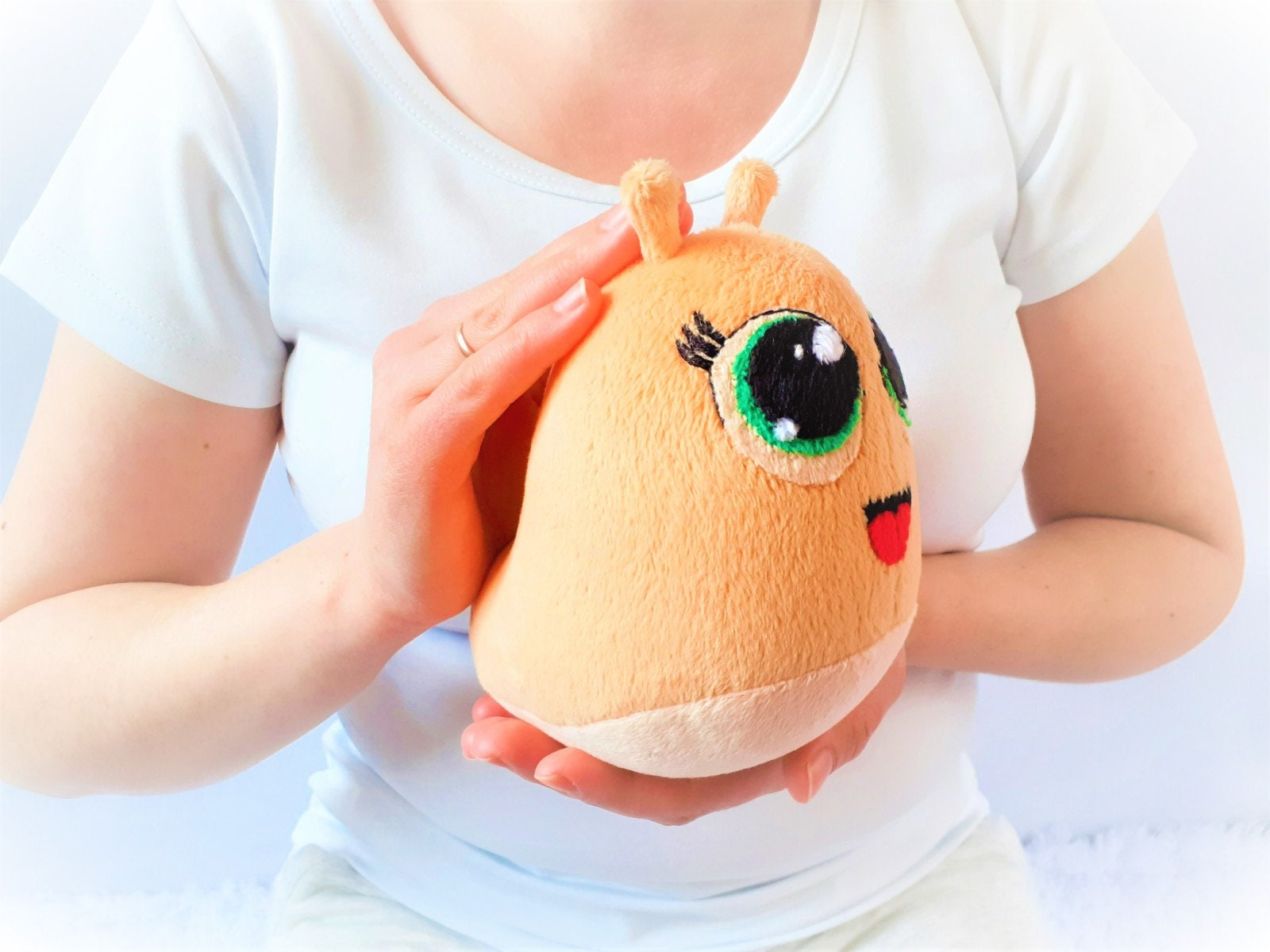 Stuffed Slug plush sculpture