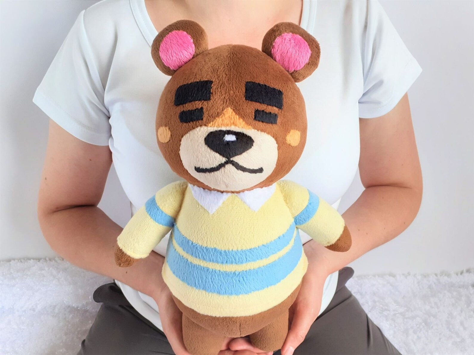 Teddy the bear plush Animal crossing plush Etsy