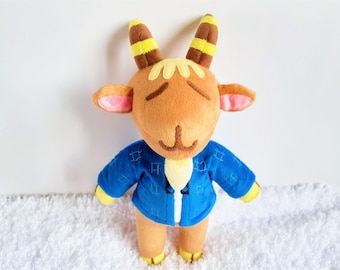 Stuffed goat plush sculpture