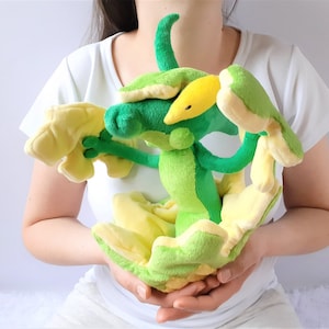 Handmade Flapple plush sculpture