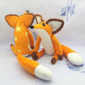 Mr Fox plush sculpture 40 cm (15.7 inches)